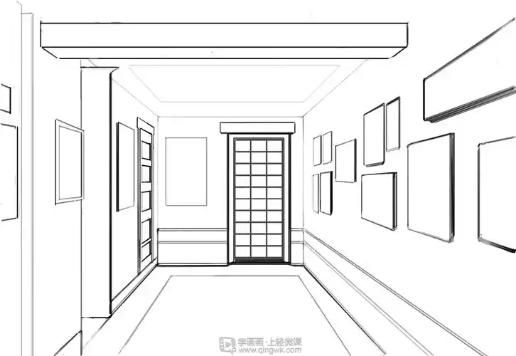 一点透视—绘画基础透视训练