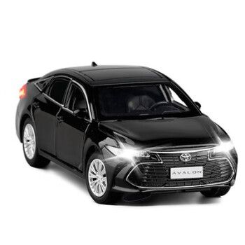 32丰田亚洲龙转向避震六开门合金汽车模型男孩玩具车sn3160 黑色