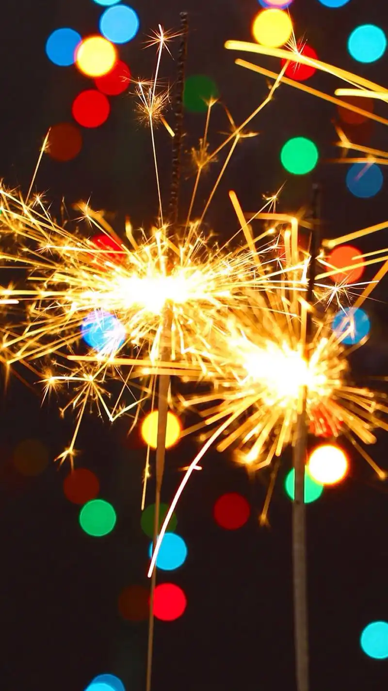 烟花 小清新 高清壁纸 iphone壁纸 /欣勾勾