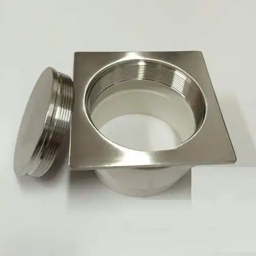 不锈钢清扫口地面扫除口清扫口5075100150200dn200方形不锈钢清扫口