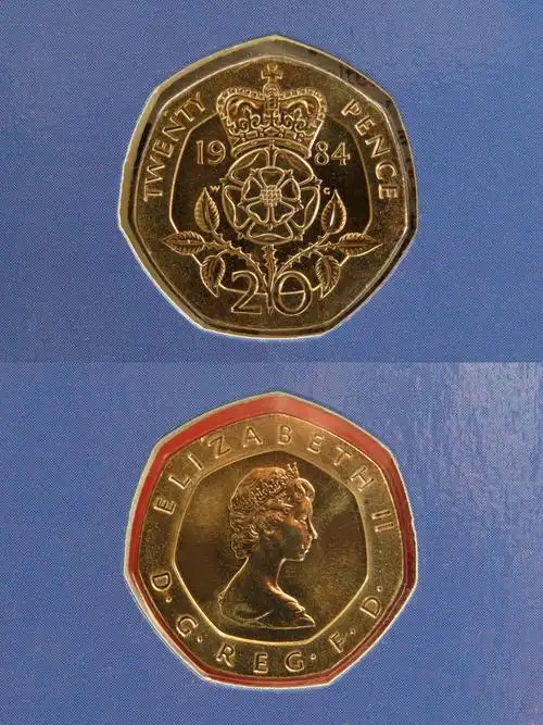 英国20便士硬币