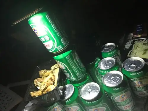 聪明的脑袋凑在一起,总是花样百出,夜夜沙滩啤酒笙歌,易拉罐架起手机