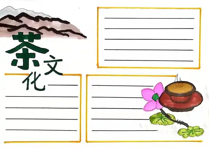 茶文化手抄报怎么画好看