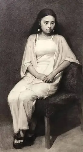 学院派素描全身像