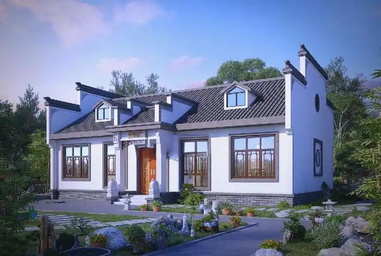 徽派建筑风格与现代家居设计的融合:一层别墅的设计典范