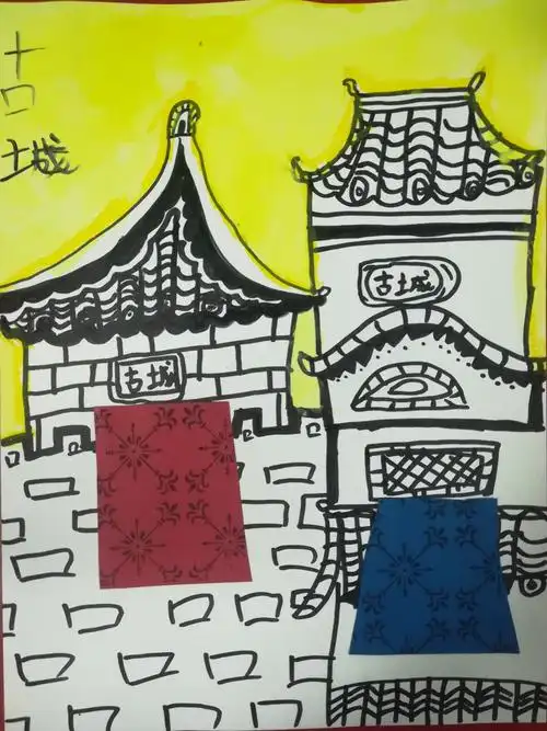 古城小镇波普艺术风格