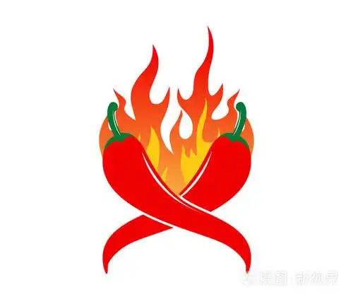 辣椒辣味食品矢量标志设计灵感来自墨西哥美食品牌