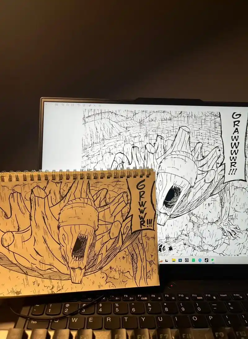 外道魔像 #临摹 #火影忍者 #手绘 - 抖音