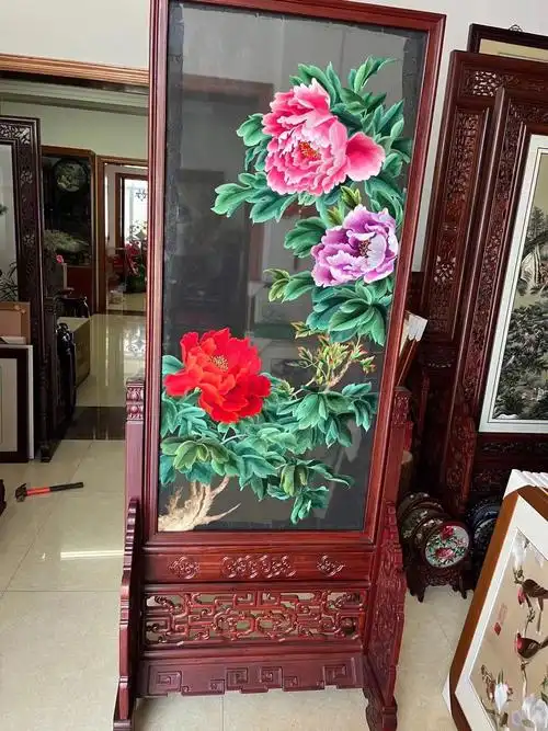苏绣精品屏风双面绣现货新作