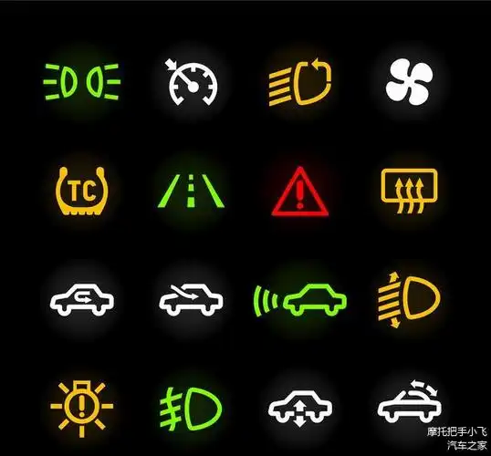 汽车故障信号灯大全:从红色到绿色,每个灯的意义你了解吗?