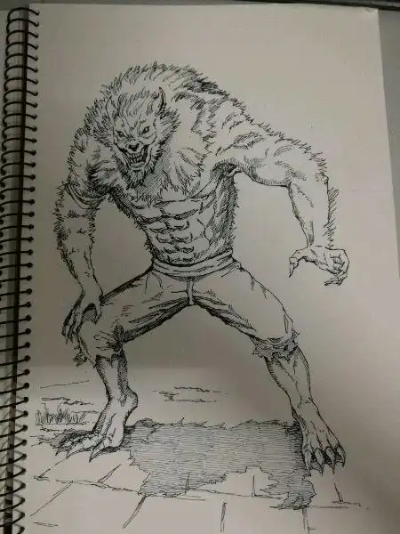 漫画中狼人怎么画