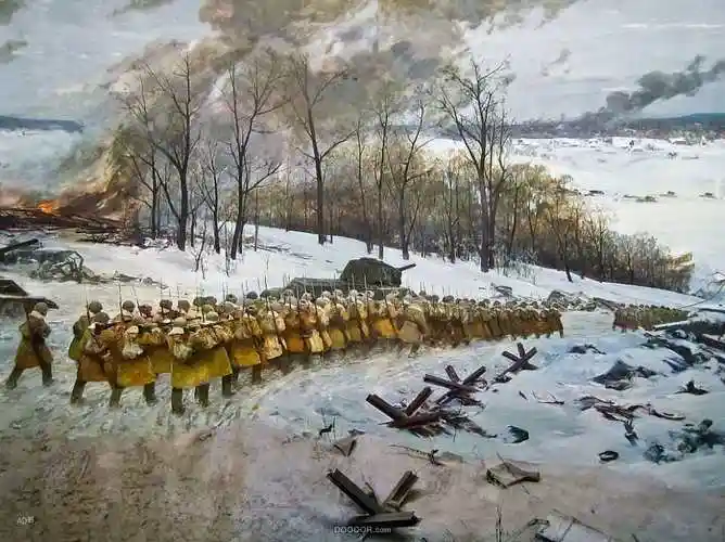 表现二战苏联战争画