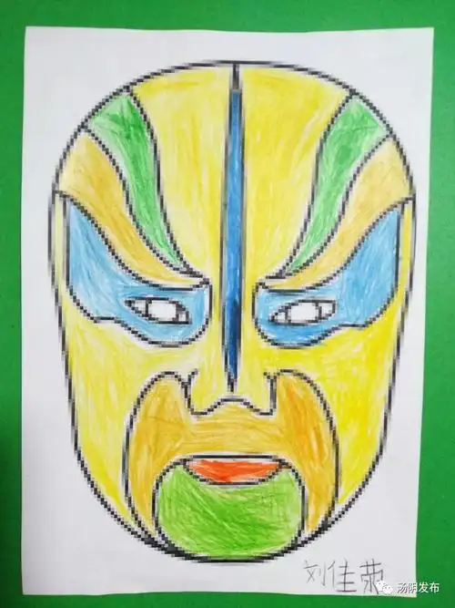 弘扬国粹汤阴县的小朋友真有才脸谱绘画展新颜