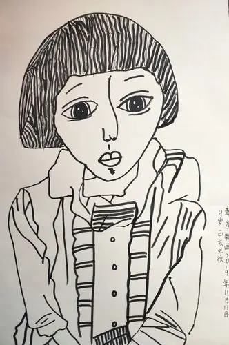 2019年冬季人物线描