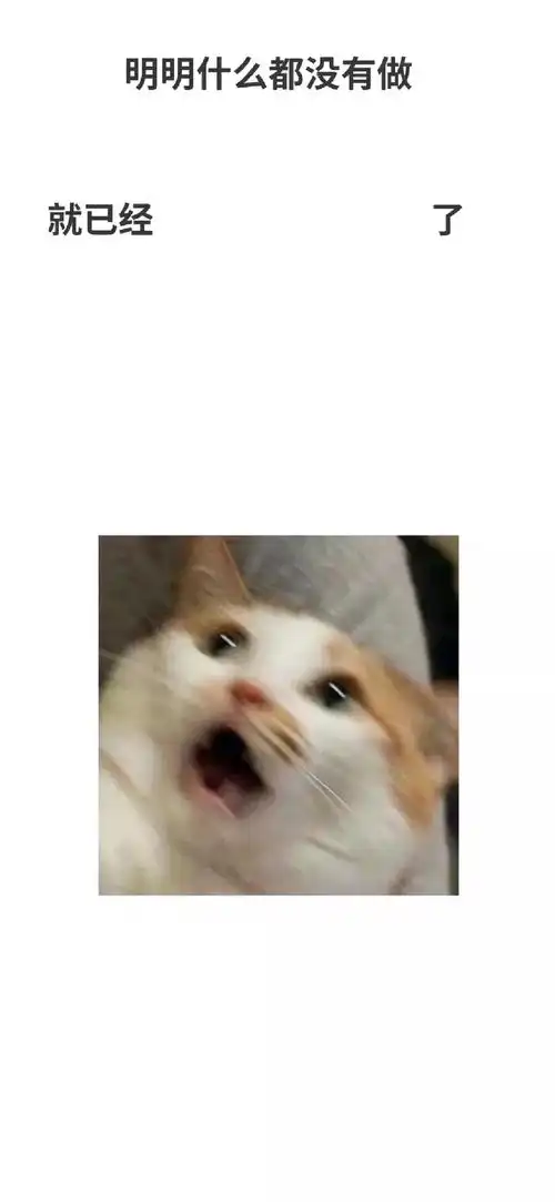 明明什么都没有做就已经了 - 一波沙雕锁屏壁纸_明明什么都没有做表情