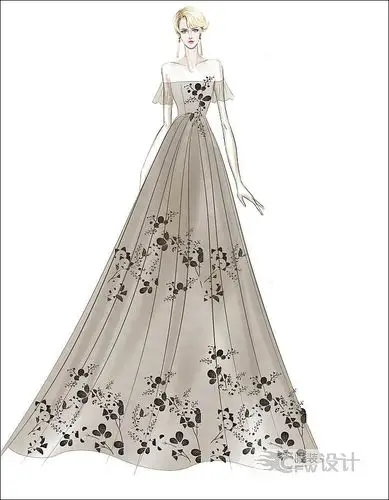 效果图-婚纱礼服设计-服装设计