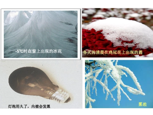 温度与物态变化第四节   升华与凝华学习目标1,知道升华和凝华现象