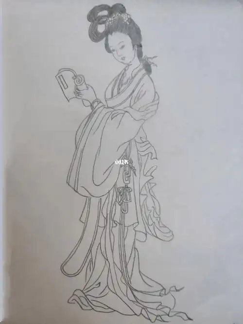 百美画谱 65 探春结社之一