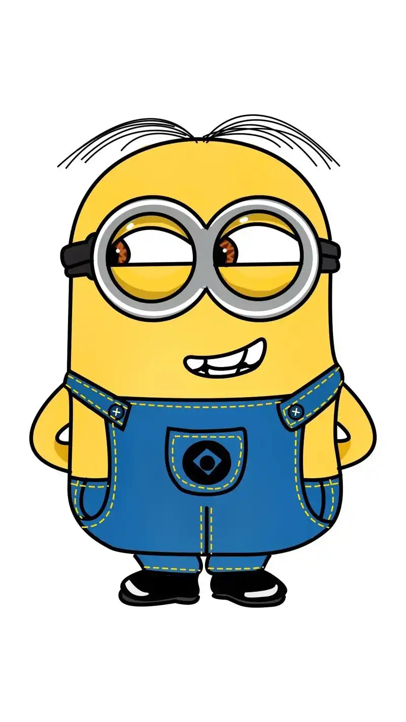 小黄人简笔画 #简笔画 #一 - 抖音