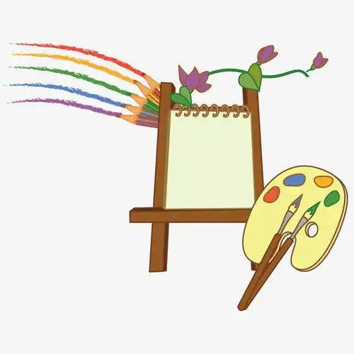 卡通画板和画笔