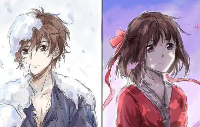 律笺文和颜如玉这对cp可以说是动画中颜值最高的cp了.