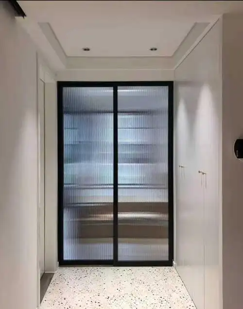 钛铝合金窄边框推拉门网红款吊轨门厨房门阳台门玻璃移门定制