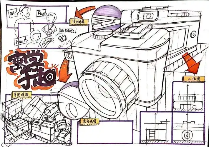 产品手绘快题版面练习