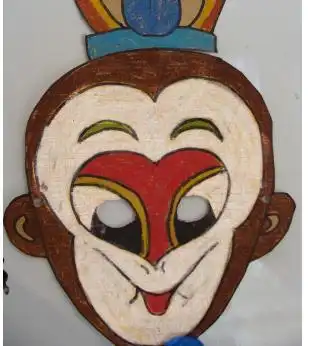 孙悟空面具简笔画 孙悟空面具简笔画涂色