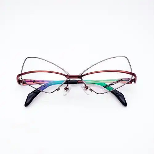 日本松岛歪树运动独特纯钛男士商务休闲大脸眼镜架