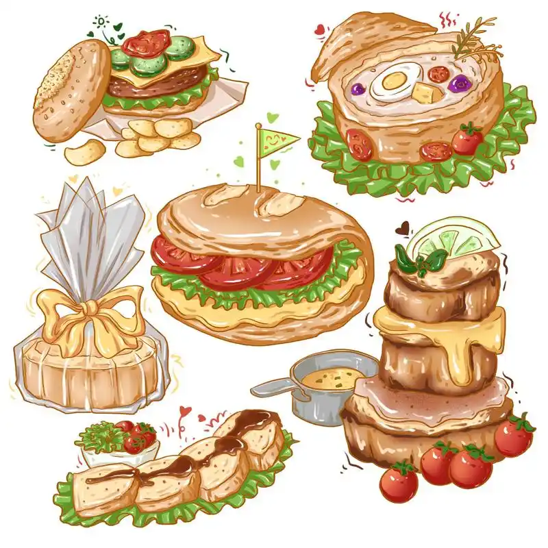 唯美清新美食插画,值得拥有!