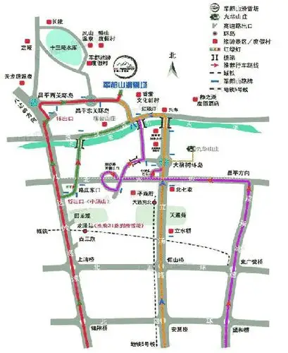 北京军都山滑雪场地图