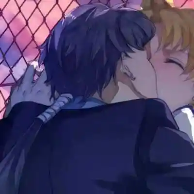 亲吻暧昧动漫爱人头像,情侣头像图片-回车桌面