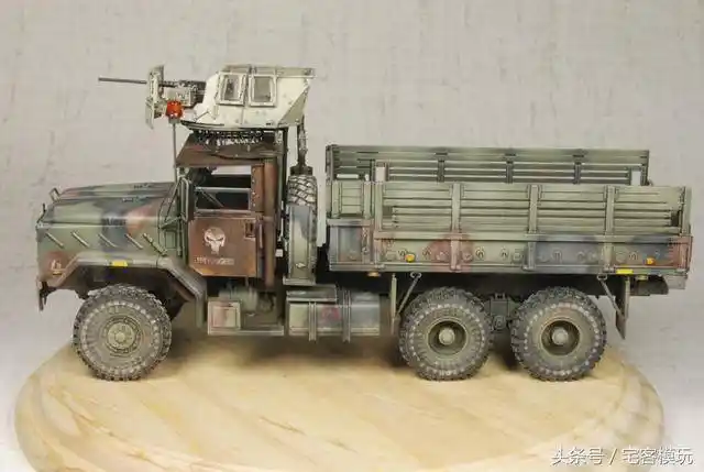 模玩秀:现代美军m923a1大脚武装卡车