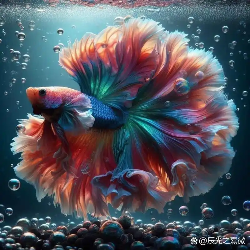 炒鸡美丽的泰国斗鱼适合做头像的照片