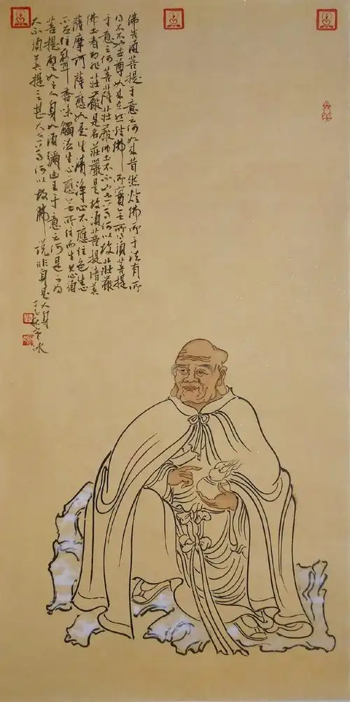 李寒冰罗汉系列作品