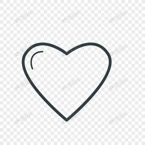 爱情爱心线描