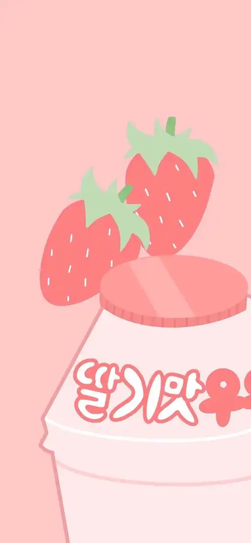 粉色系壁纸 小清新可爱风 草莓壁纸