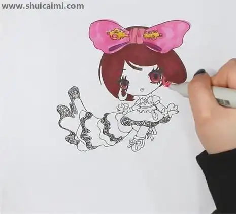 叶罗丽仙子菲灵简笔画怎么画叶罗丽仙子菲灵简笔画步骤