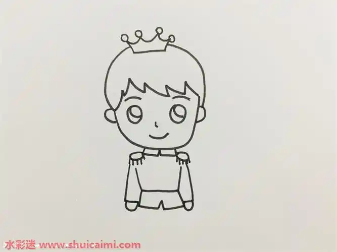 王子怎么画王子简笔画彩色