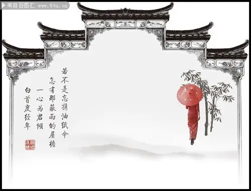 徽派中国风背景图片