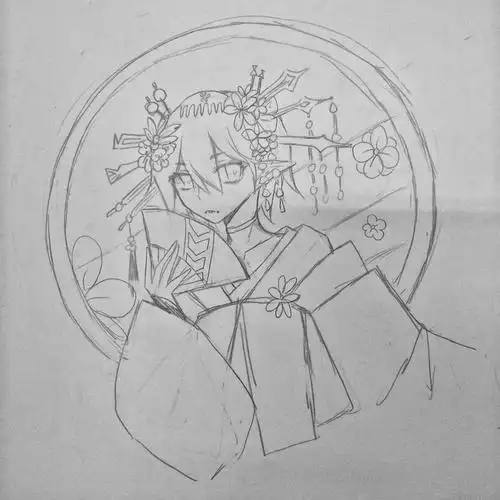 群里玩游戏时候画的花魁卡