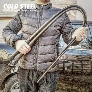 coldsteel 美国冷钢鞭子防卫橡胶车载塑钢鞭女子防身自卫武器装备