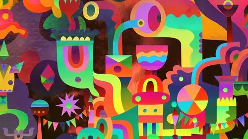 彩色图案,抽象的设计 壁纸