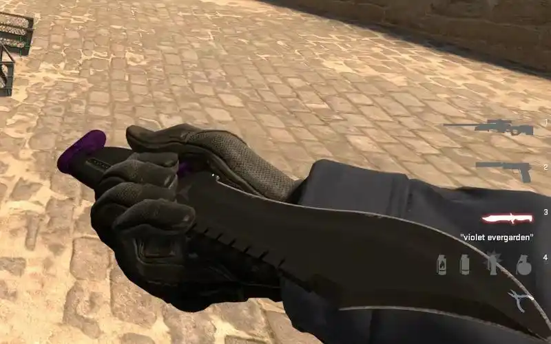 csgo鲍伊猎刀游戏内动作展示