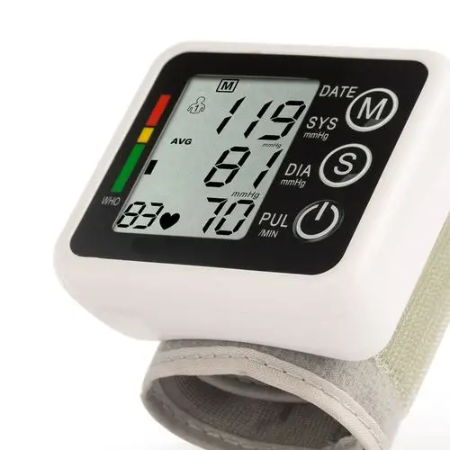 批发全自动手腕式电子血压计/仪中英文智能血压计血压表测量仪器图片