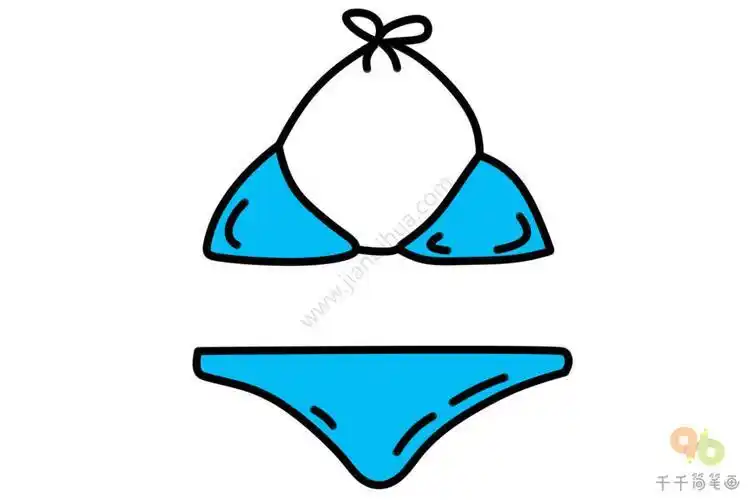 衣服简笔画游泳衣简笔画图片教程儿童泳衣简笔画儿童塑料泳衣简笔画
