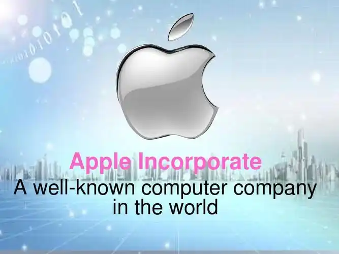 apple incorporate a well-known computer company in the world