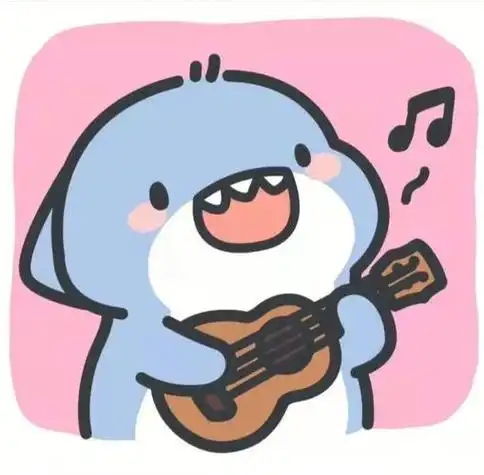 卡通可爱鲨鱼头像情侣头像 卡通头像图片大全 -【爱个性】