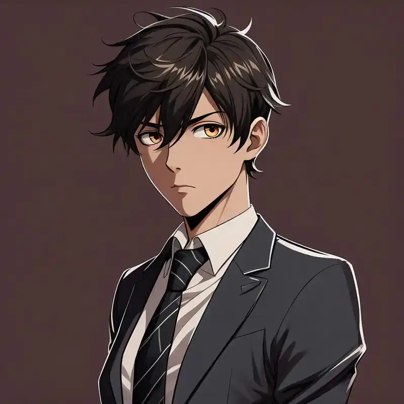 98动漫里的西装帅哥头像99