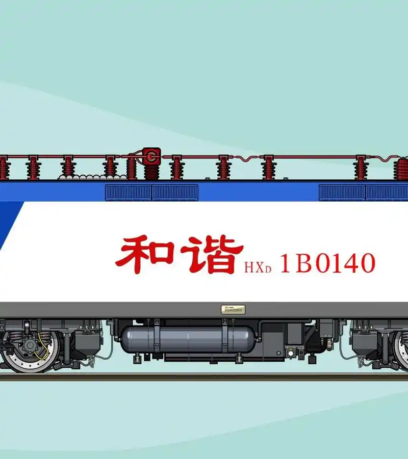 货运主力和谐型电力机车hxd1b #中国铁路# #中国高铁# #和谐号# #侧